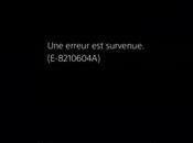 Comment résoudre erreur E-8210604A Store